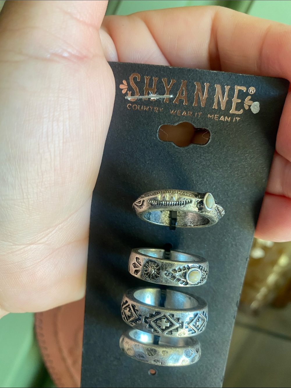 SHYANNE WOMEN'S SEDONA SKY RING SET - 4 PIECE - Picture 3 of 3